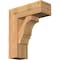 Ekena Millwork Balboa Block Smooth Bracket w/ Offset Brace, Western Red Cedar, 7 1/2"W x 20"D x 24"H BKT0806X20X24BOA05SWR - alternate 1
